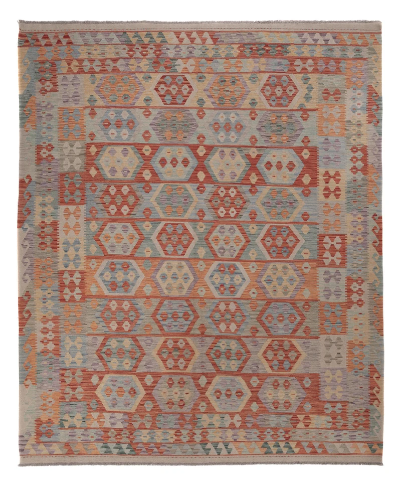 Kelim Maimene Teppich 247x298cm - mehrfarbig