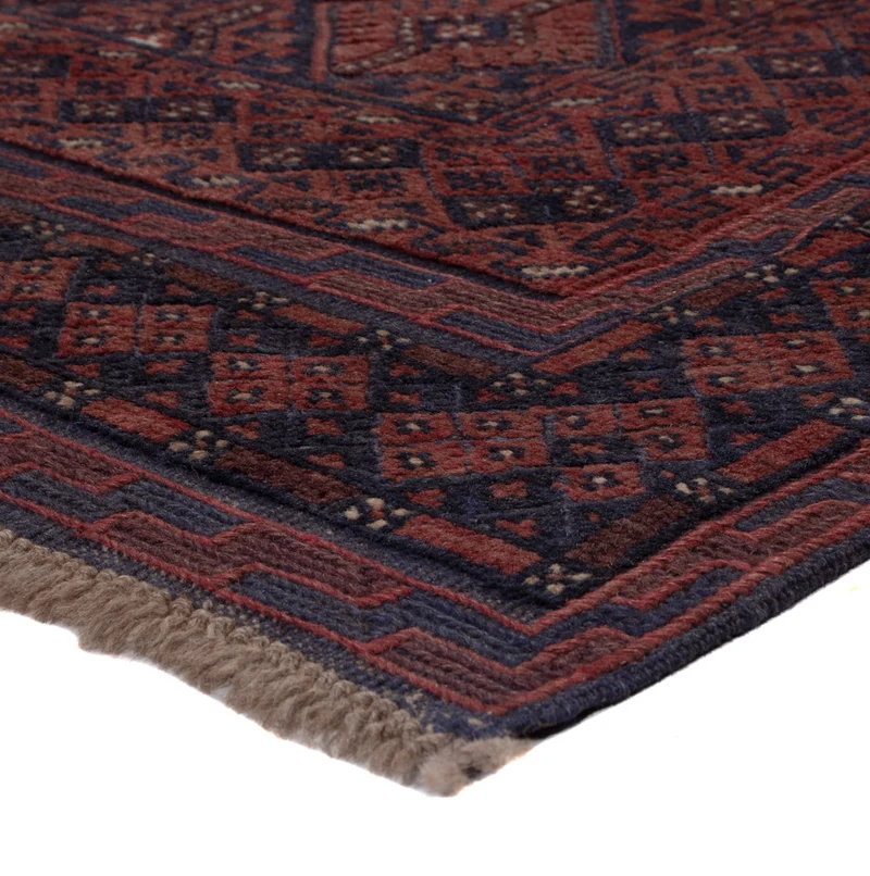 Kelim Afghan Teppich 153x189cm - dunkelbeige