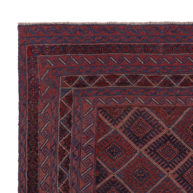 Kelim Afghan Teppich 150x188cm - dunkelbeige