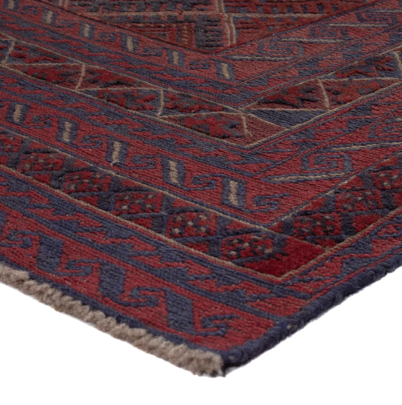 Kelim Afghan Teppich 150x188cm - dunkelbeige