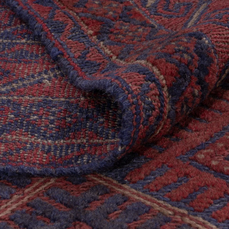 Kelim Afghan Teppich 150x188cm - dunkelbeige