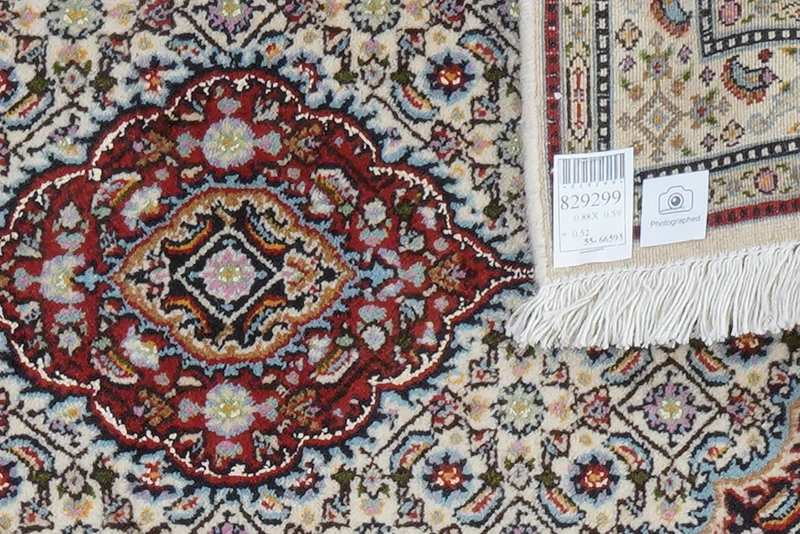Moud Mahi · Handgeknüpft – Beige, 88x59 cm