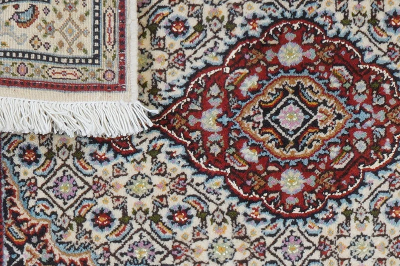Moud Mahi · Handgeknüpft – Beige, 88x59 cm