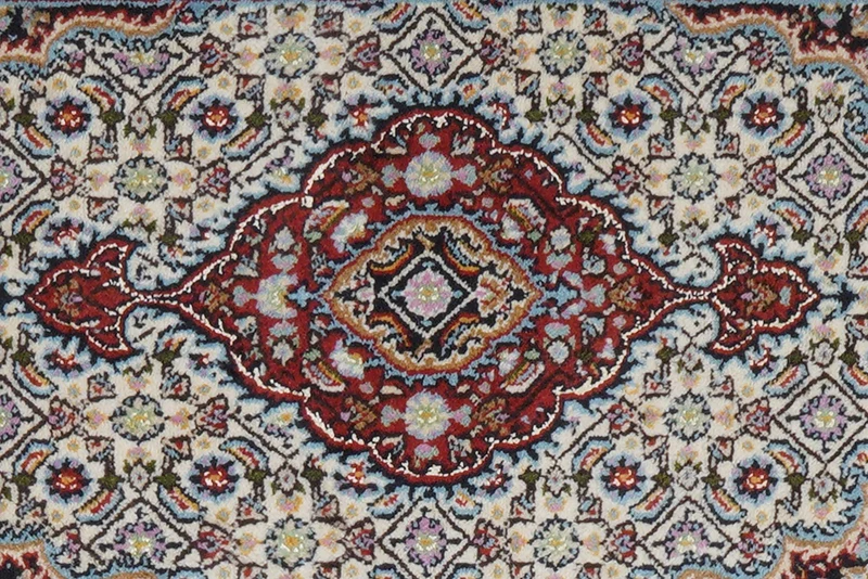 Moud Mahi · Handgeknüpft – Beige, 88x59 cm