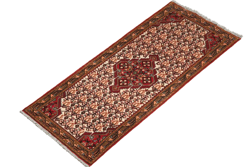 Assadabad · Handgeknüpft – Beige, 195x75 cm