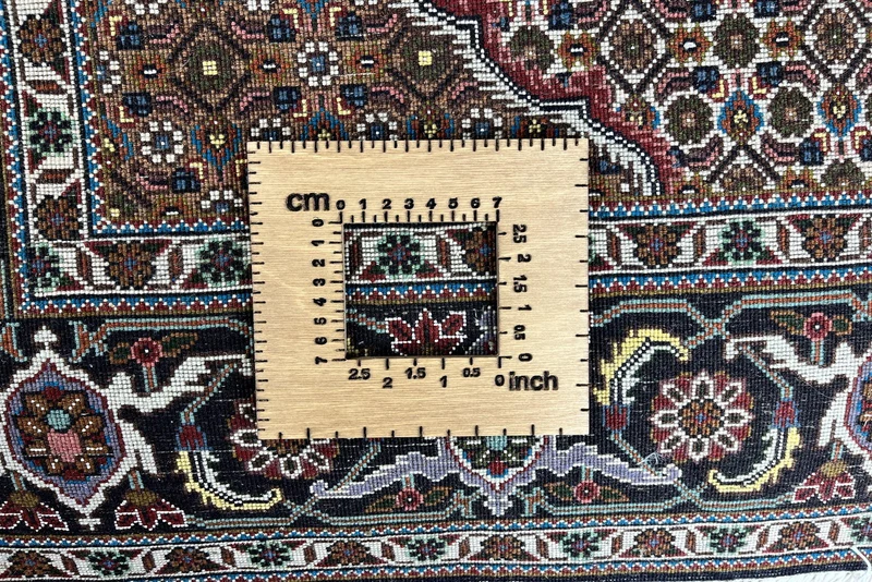 Tabriz 40 Raj · Handgeknüpft – Blau, 203x153 cm