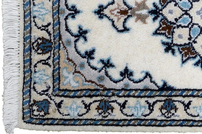 Nain 12La · Handgeknüpft – Beige, 59x40 cm