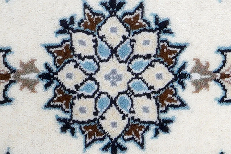 Nain 12La · Handgeknüpft – Beige, 59x40 cm