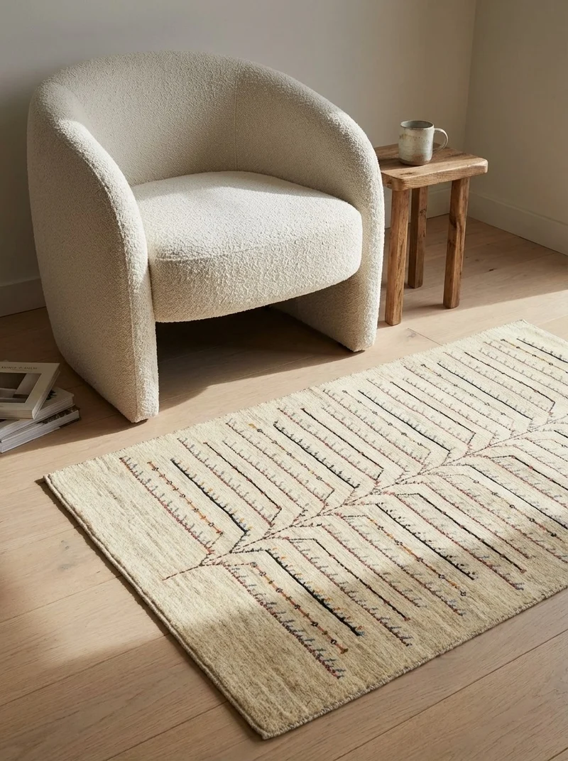 Rizbaf · Handgeknüpft – Beige, 142x90 cm