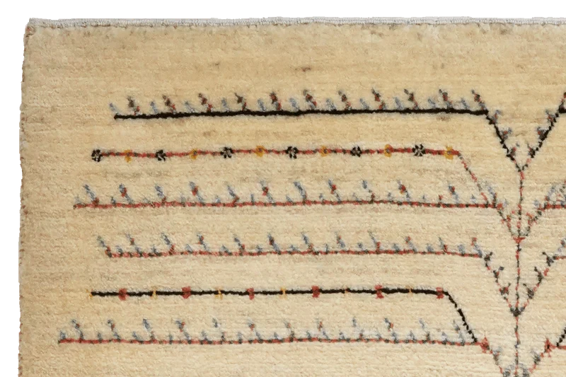 Rizbaf · Handgeknüpft – Beige, 142x90 cm