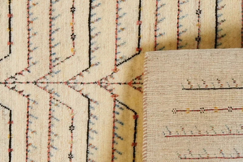 Rizbaf · Handgeknüpft – Beige, 142x90 cm
