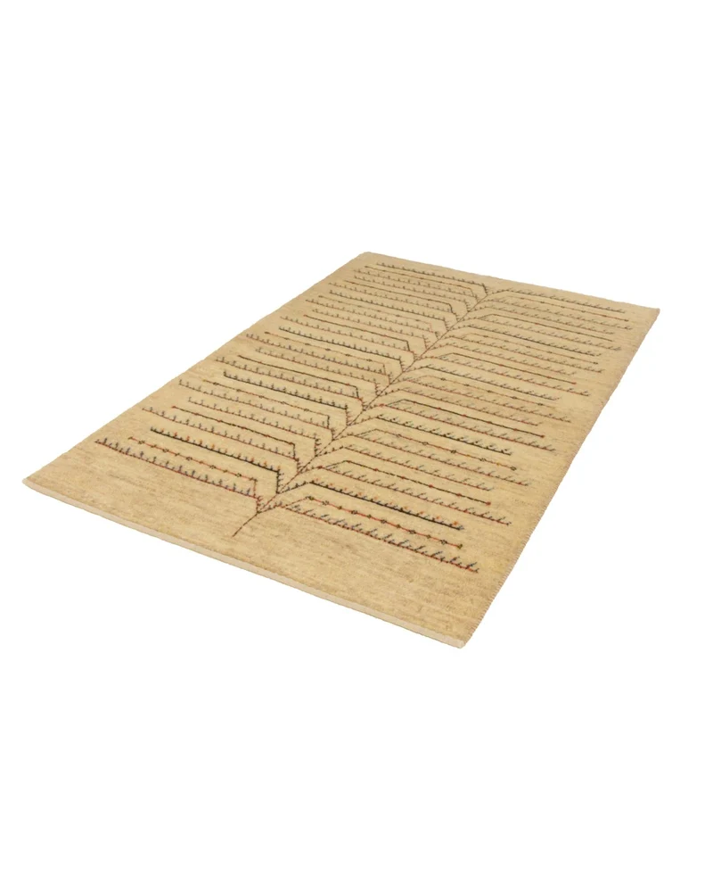 Rizbaf · Handgeknüpft – Beige, 142x90 cm