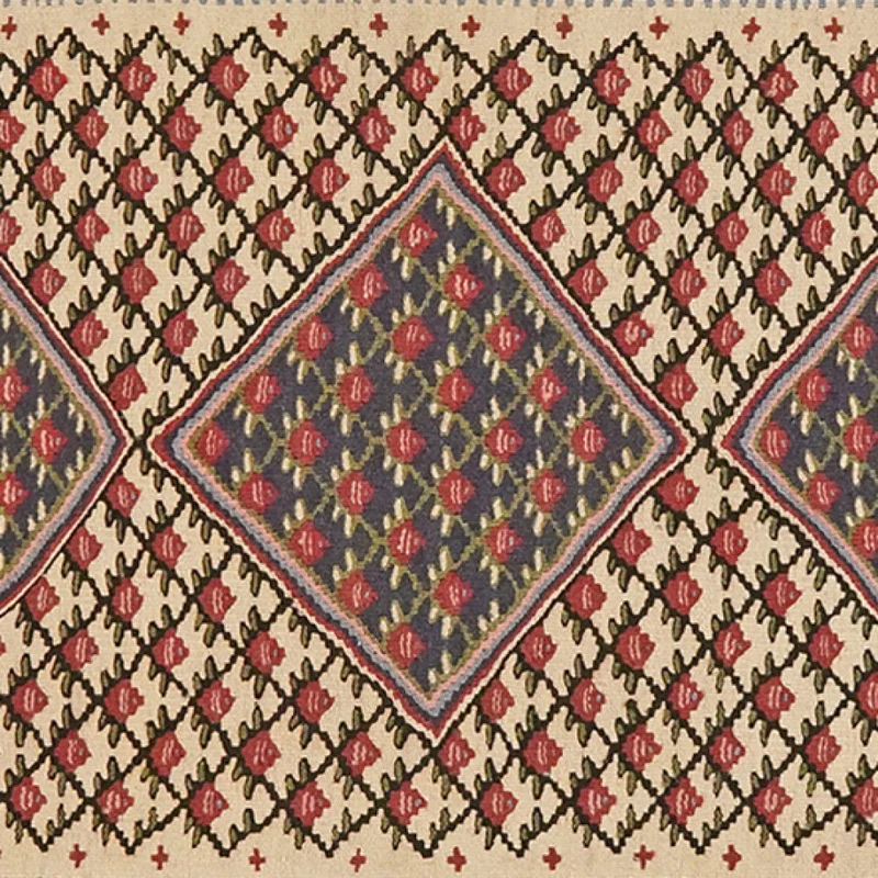 Kelim Senneh · Handgewebt – Beige, 190x80 cm