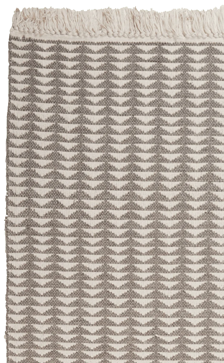 Dhurrie · Handgewebt – Beige, 200x290 cm