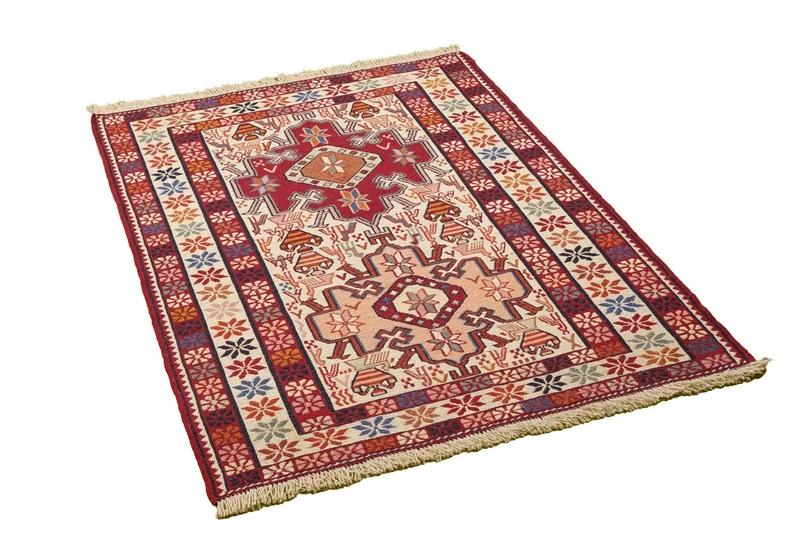 Sumak Shahsavan · Handgewebt – Beige, 103x78 cm