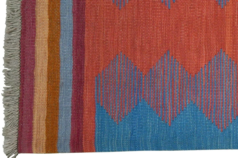 Kelim Gashgai · Handgewebt – Bunt, 198x60 cm