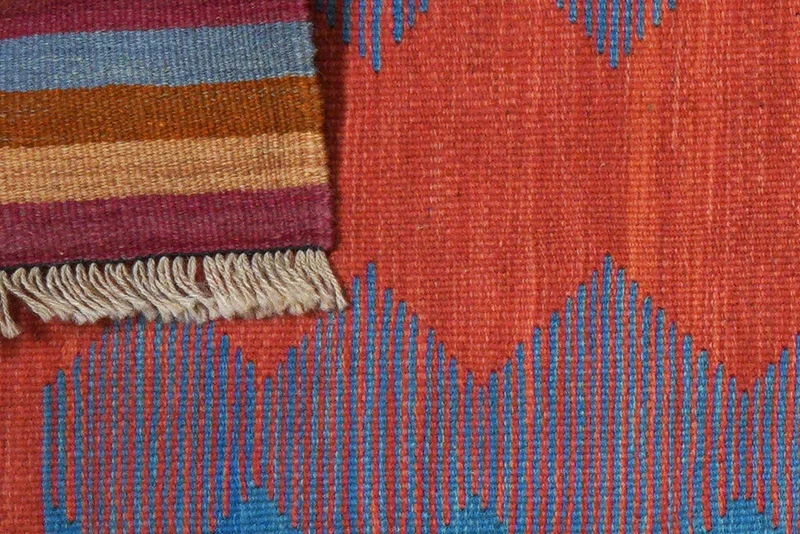 Kelim Gashgai · Handgewebt – Bunt, 198x60 cm