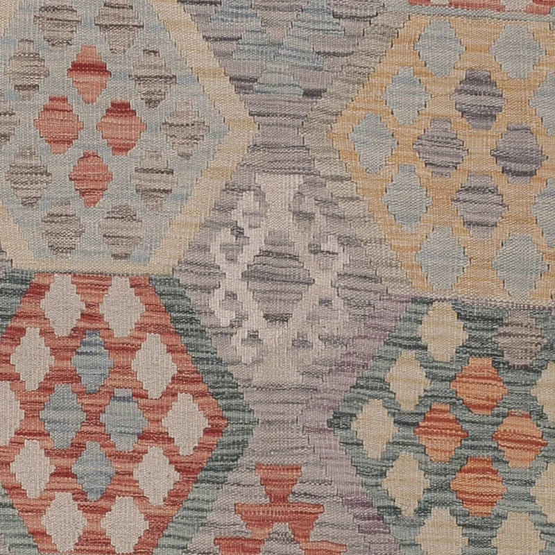 Kelim Maimene Teppich 202x302cm - mehrfarbig