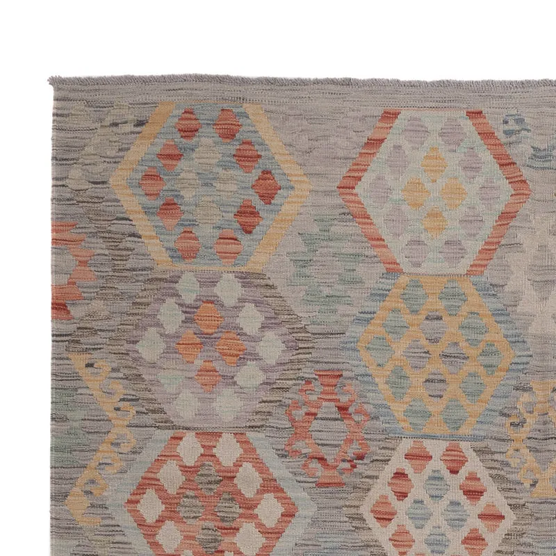 Kelim Maimene Teppich 202x302cm - mehrfarbig