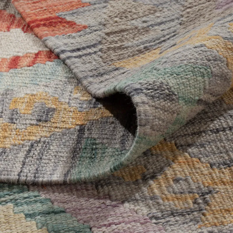 Kelim Maimene Teppich 202x302cm - mehrfarbig