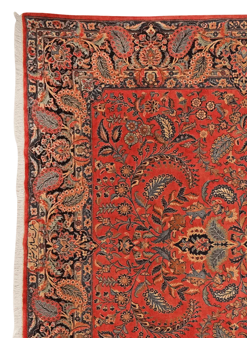 Kashan · Handgeknüpft – Rot, 317x214 cm