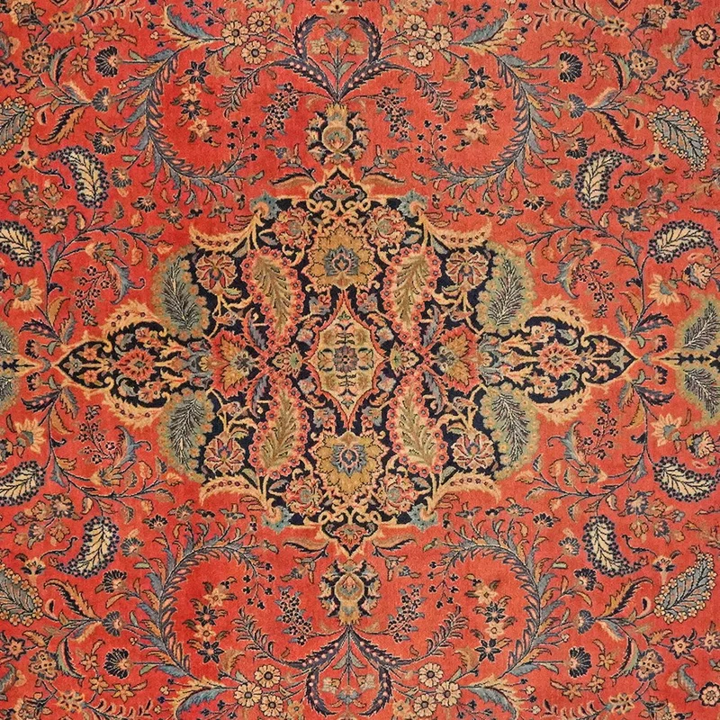Kashan · Handgeknüpft – Rot, 317x214 cm