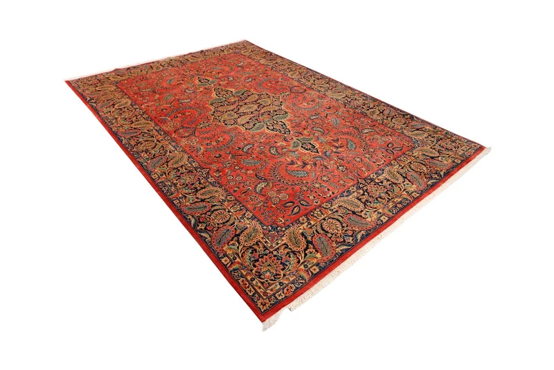 Kashan · Handgeknüpft – Rot, 317x214 cm