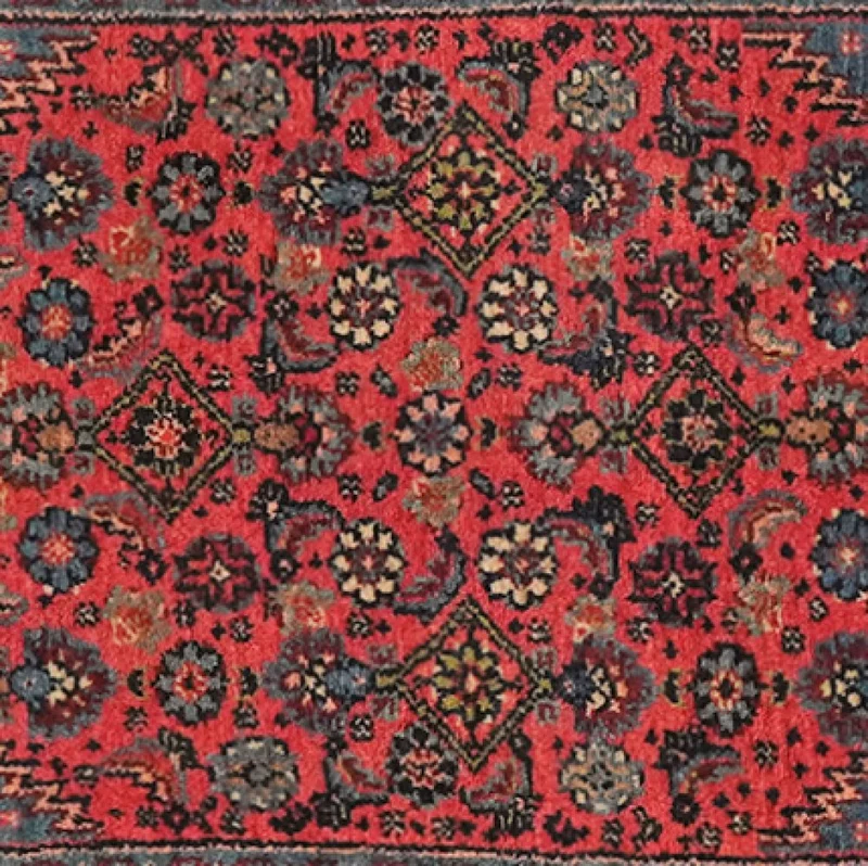 Mehreban · Handgeknüpft – Rot, 74x62 cm