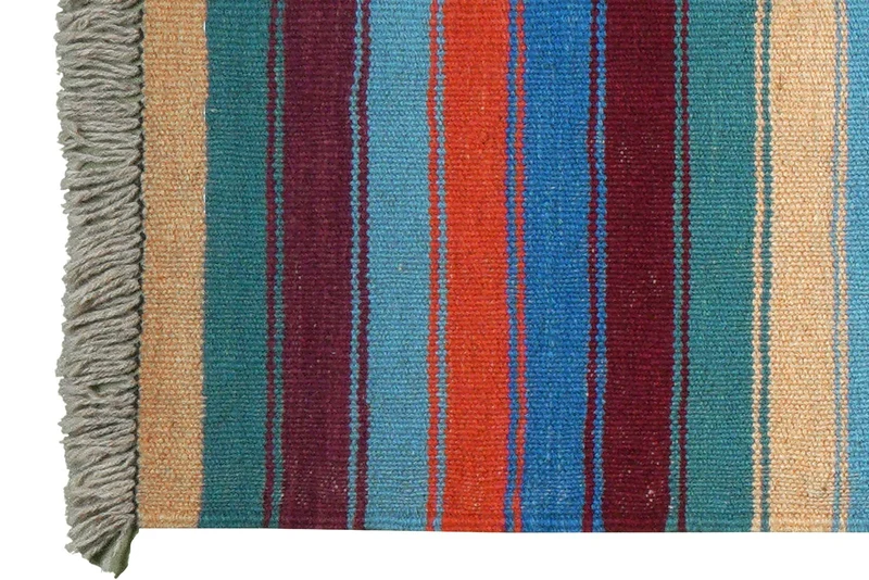 Kelim Gashgai · Handgewebt – Bunt, 194x65 cm