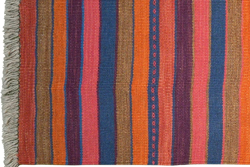 Kelim Gashgai · Handgewebt – Bunt, 194x65 cm