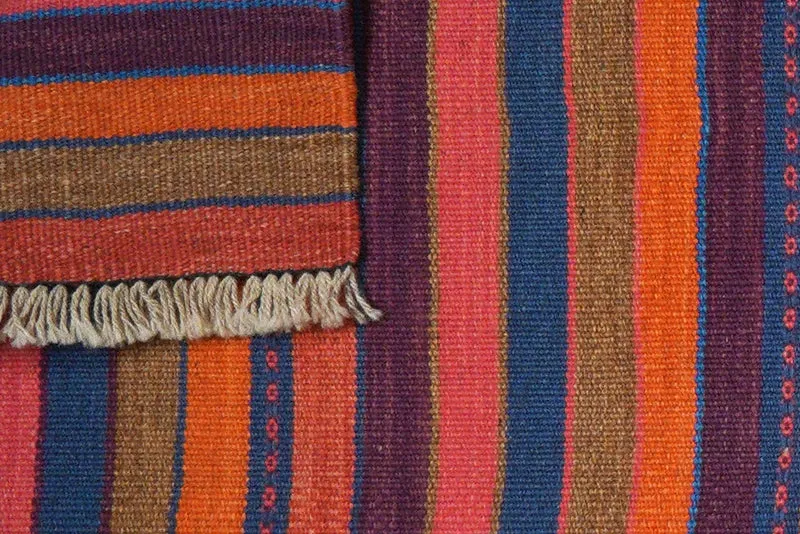 Kelim Gashgai · Handgewebt – Bunt, 194x65 cm