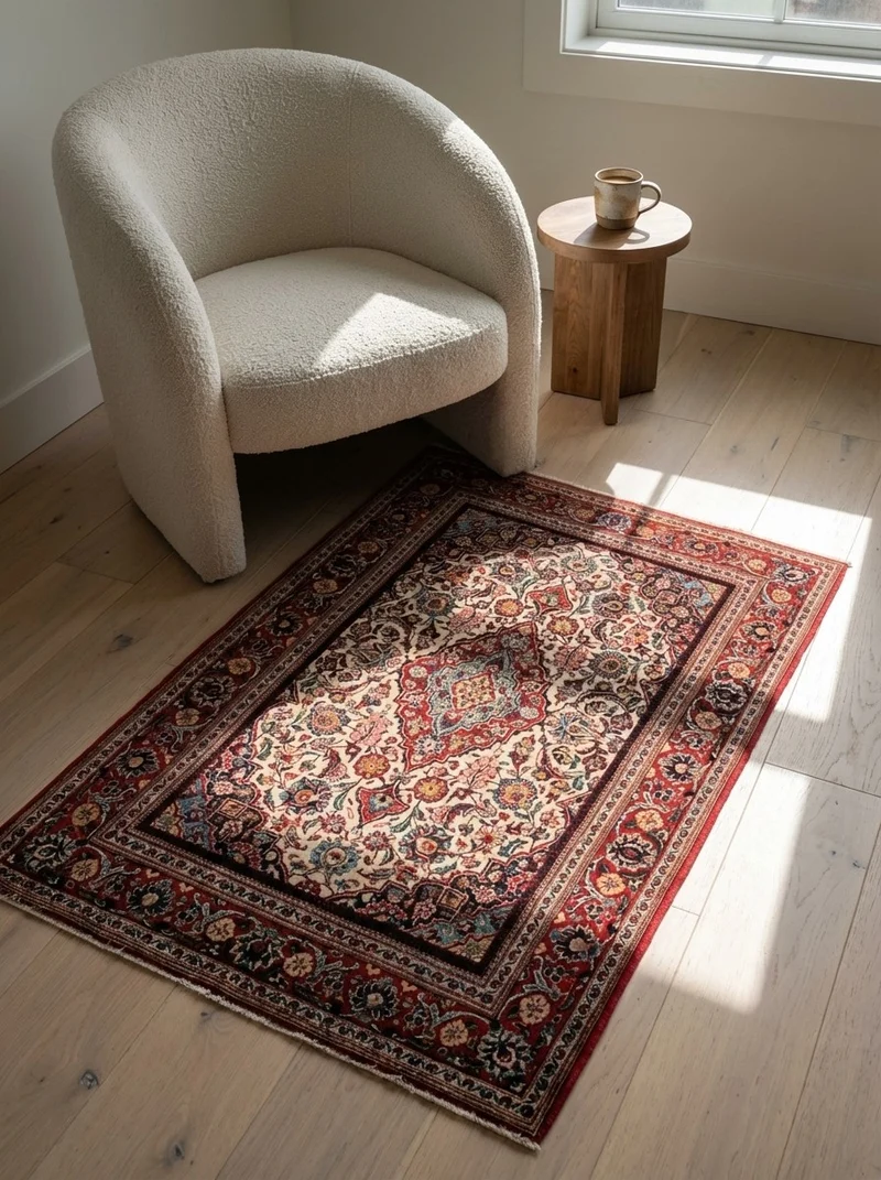Kashan · Handgeknüpft – Braun, 158x108 cm