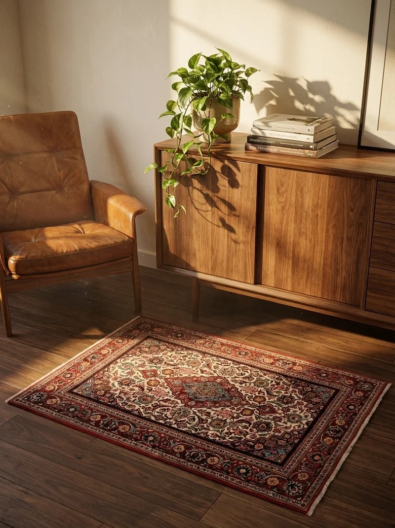 Kashan · Handgeknüpft – Braun, 158x108 cm
