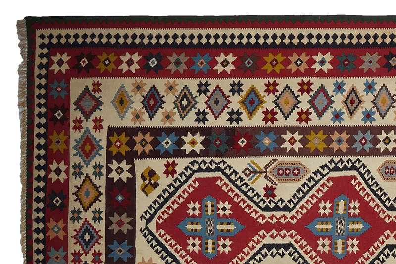 Kelim Gashgai Old · Handgewebt – Braun, 297x157 cm