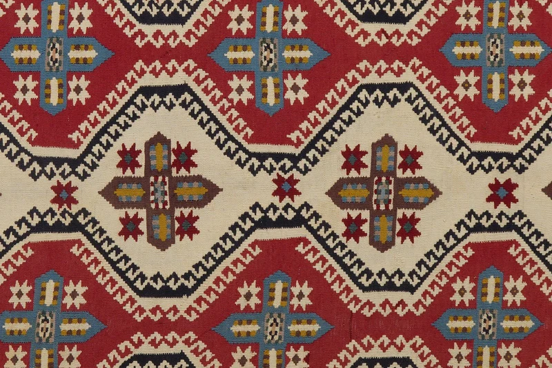 Kelim Gashgai Old · Handgewebt – Braun, 297x157 cm