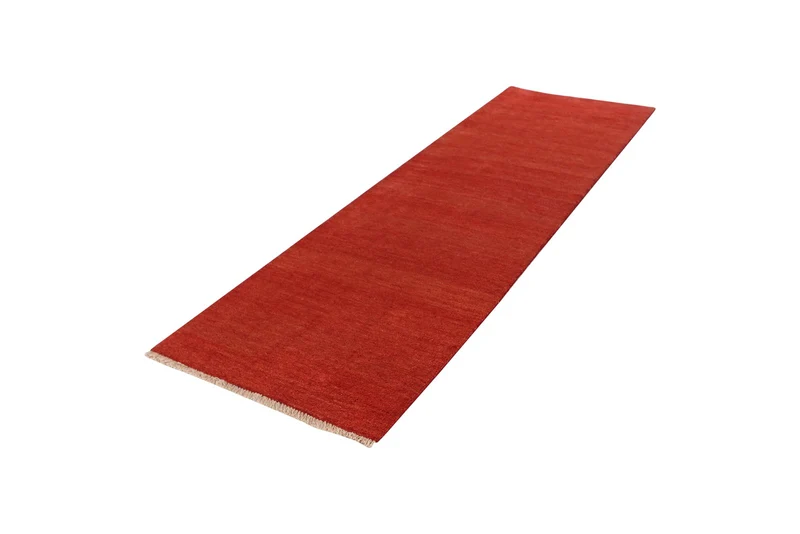 Gabbeh · Handgeknüpft – Rot, 287x85 cm