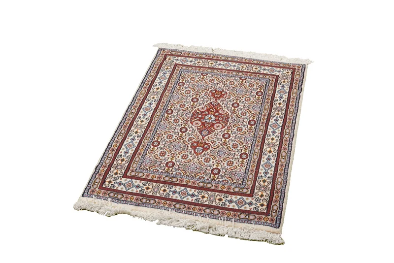 Moud Mahi · Handgeknüpft – Beige, 87x58 cm