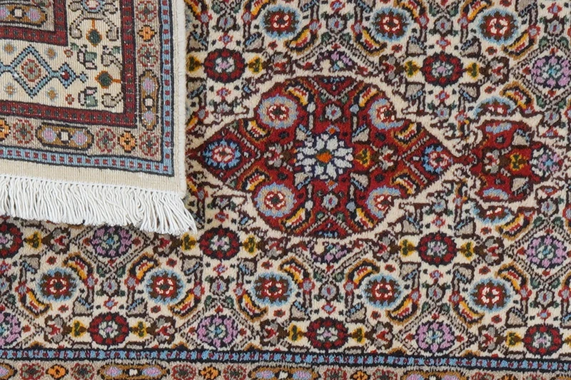 Moud Mahi · Handgeknüpft – Beige, 87x58 cm