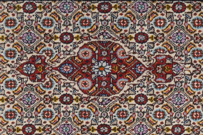 Moud Mahi · Handgeknüpft – Beige, 87x58 cm