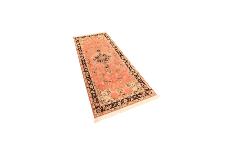 Tabriz 50 Raj · Handgeknüpft – Rot, 203x83 cm