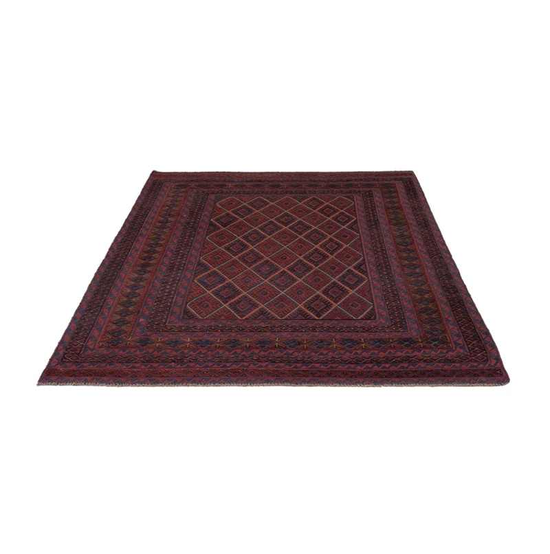 Kelim Afghan Teppich 151x187cm - dunkelbeige