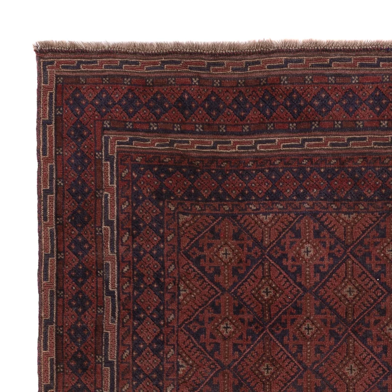 Kelim Afghan Teppich 151x179cm - dunkelbeige