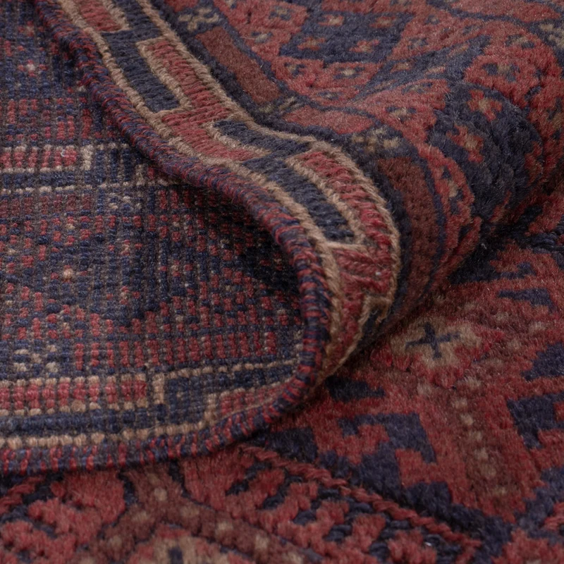 Kelim Afghan Teppich 151x179cm - dunkelbeige