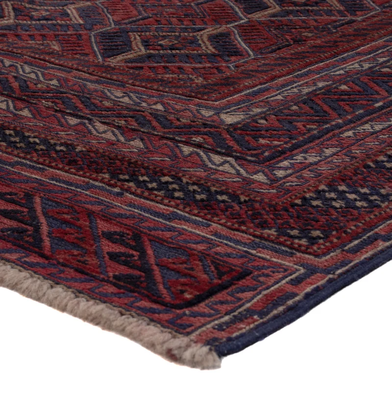 Kelim Afghan Teppich 144x194cm - dunkelbeige