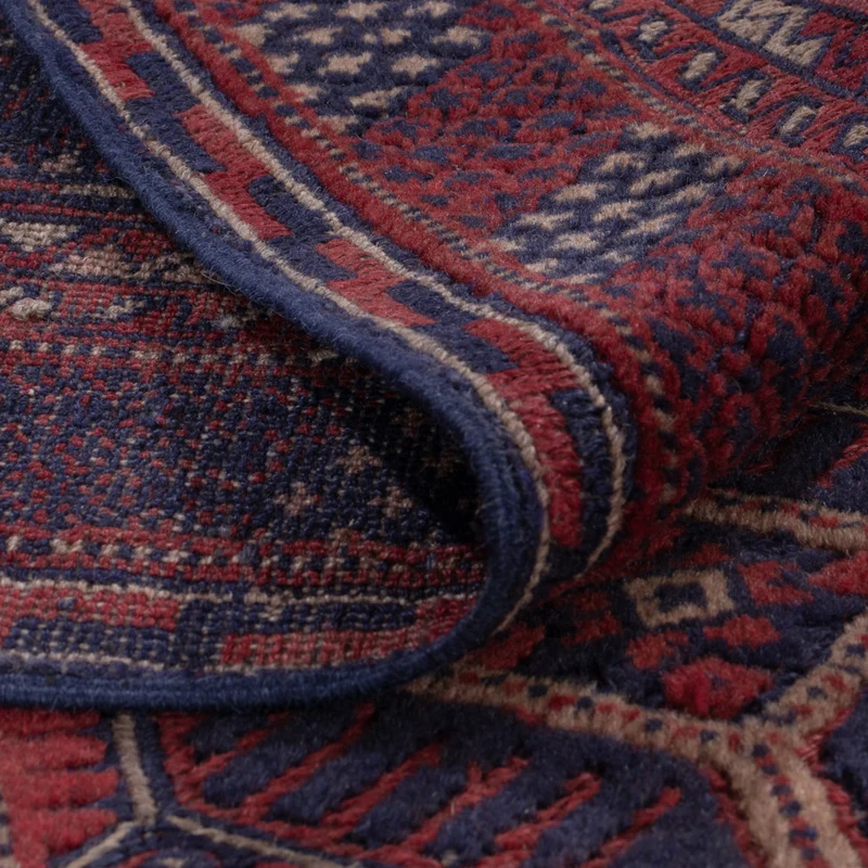 Kelim Afghan Teppich 144x194cm - dunkelbeige
