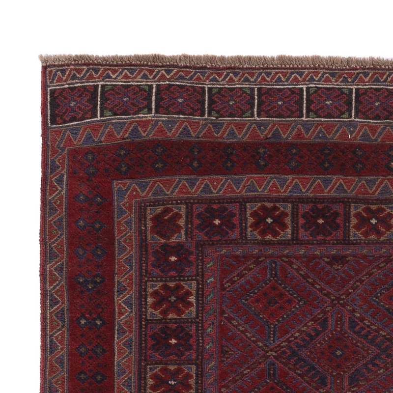 Kelim Afghan Teppich 143x190cm - dunkelbeige