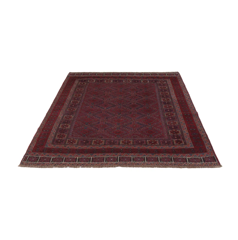 Kelim Afghan Teppich 143x190cm - dunkelbeige