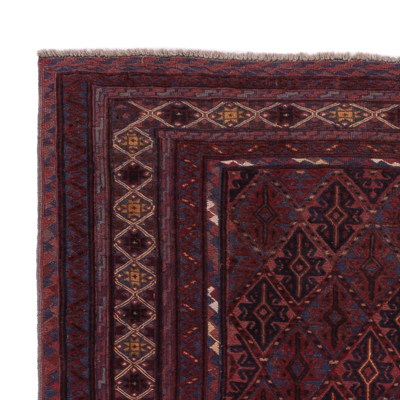 Kelim Afghan Teppich 148x184cm - dunkelbeige