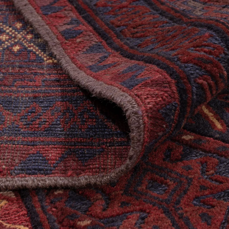 Kelim Afghan Teppich 148x184cm - dunkelbeige