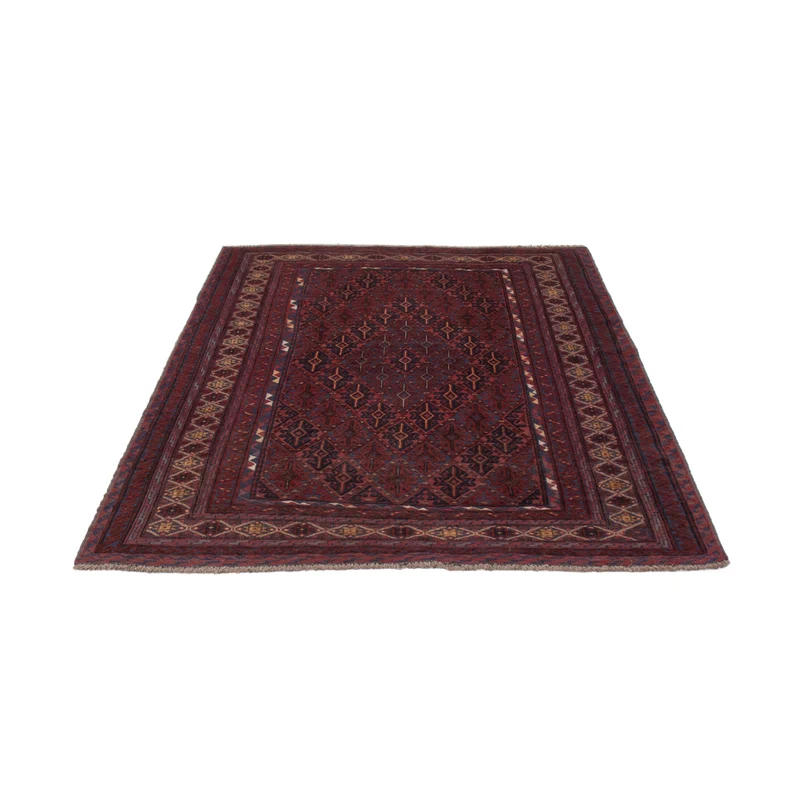 Kelim Afghan Teppich 148x184cm - dunkelbeige